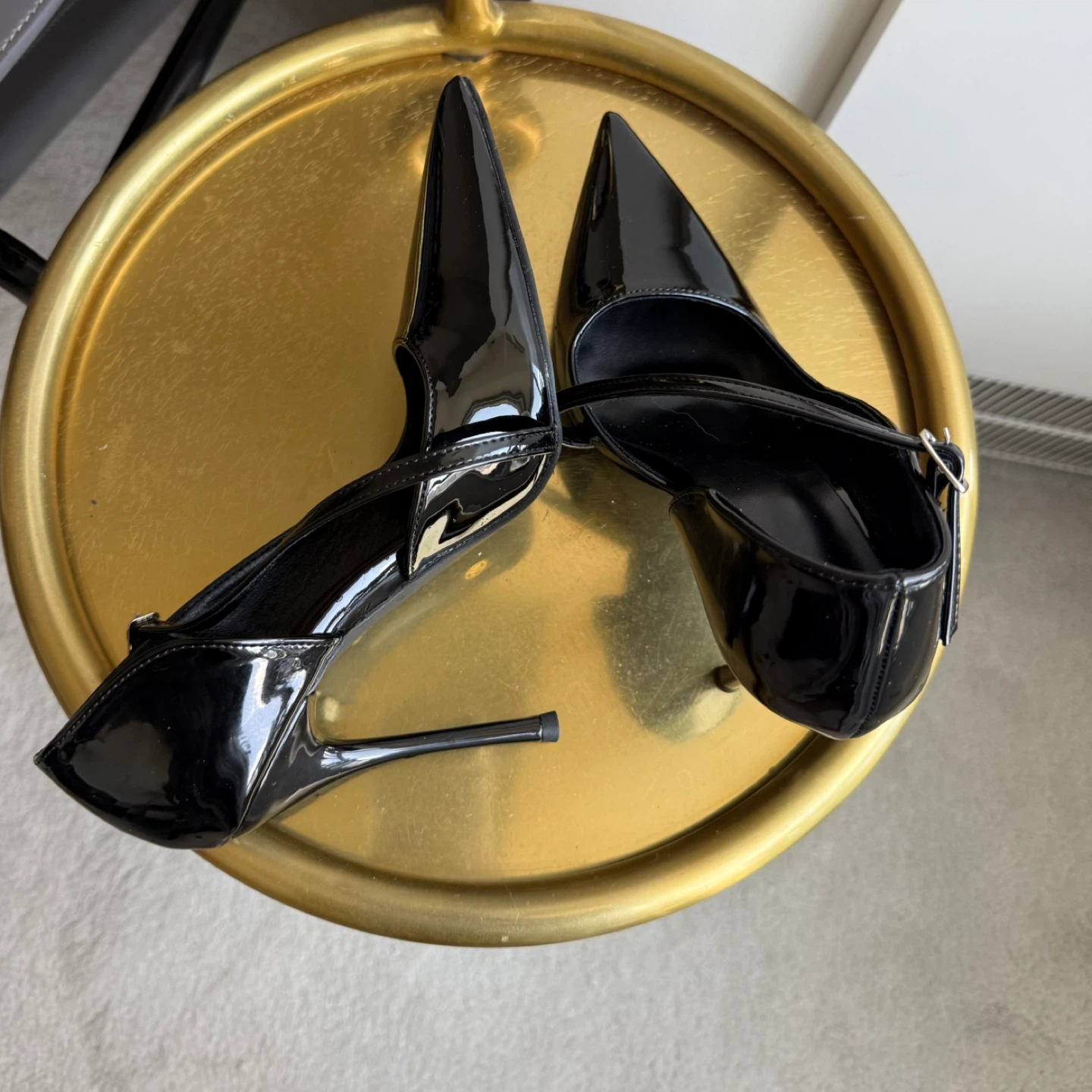 Black Patent Stiletto Heels Size 38 - photo 2