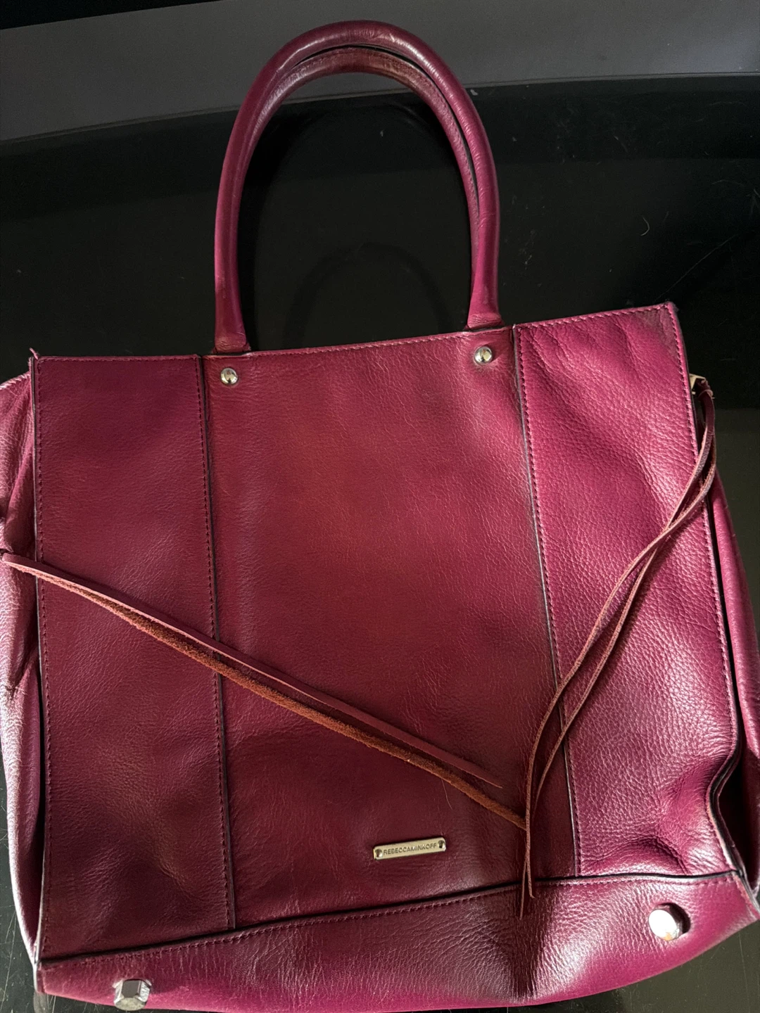 Rebecca Minkoff Magenta Leather Tote Bag - photo 2