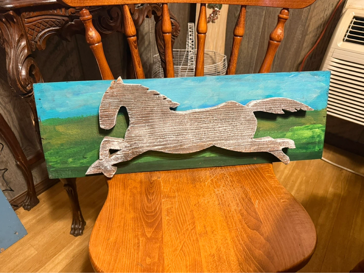 Handmade horse plaque