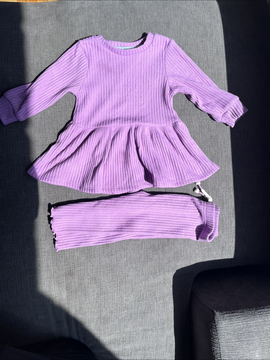 6-12 Month Purple Outfit Set