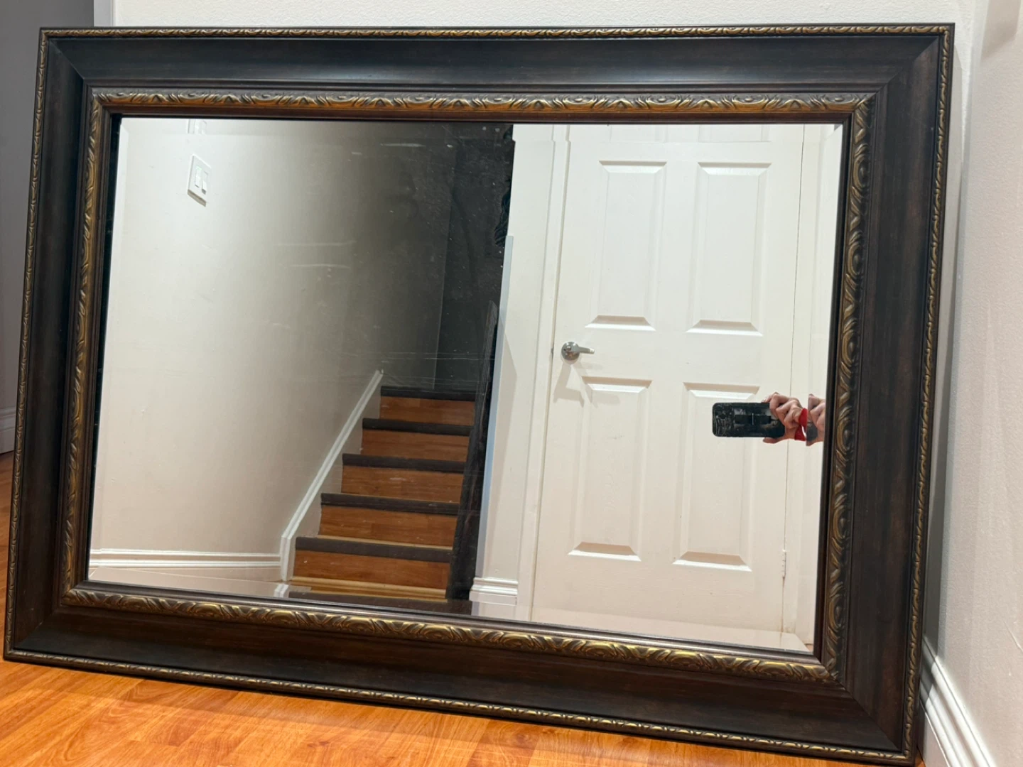 Large Framed Wall Mirror