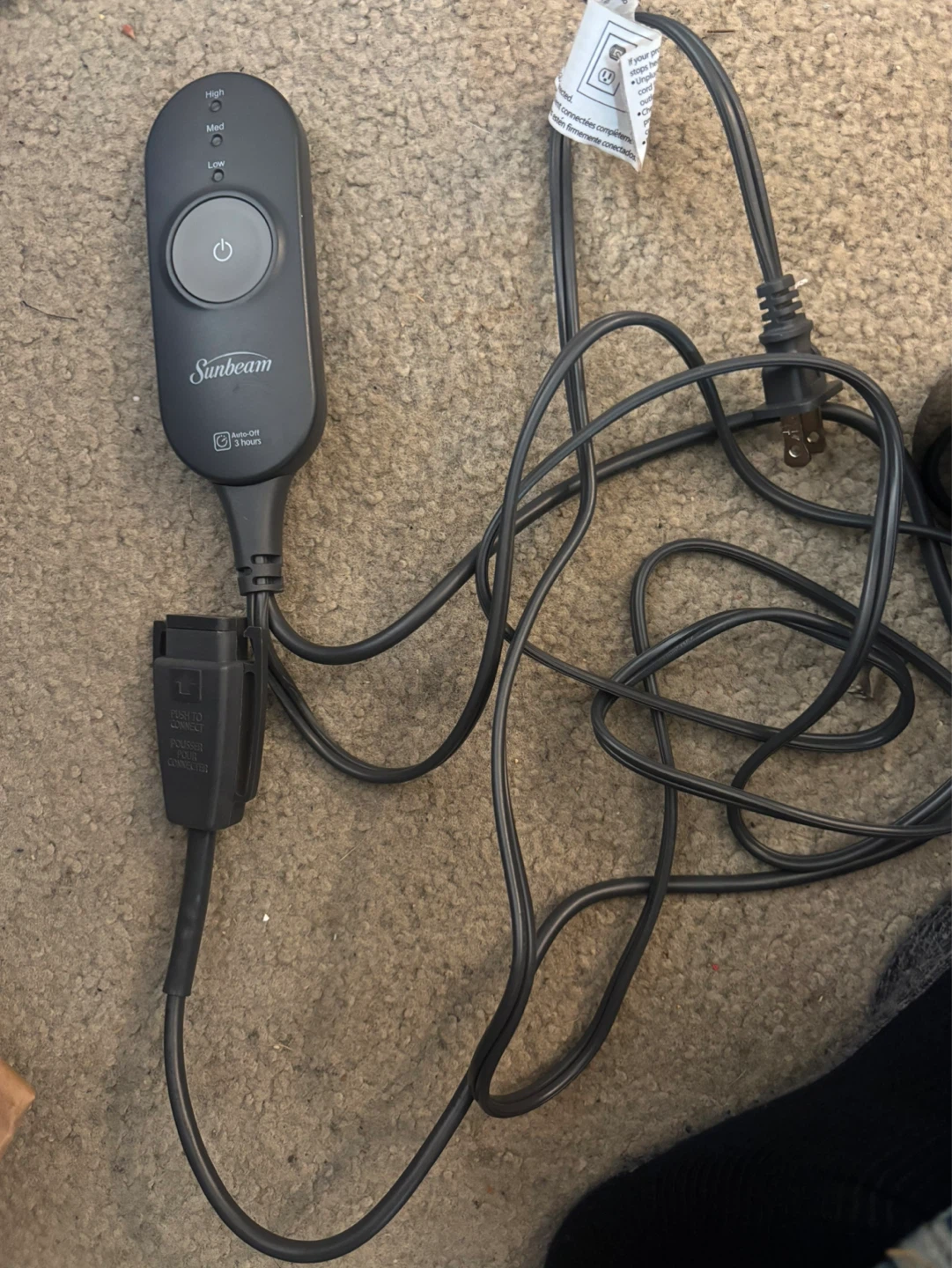 Sunbeam Electric Blanket Controller with Auto-Off
