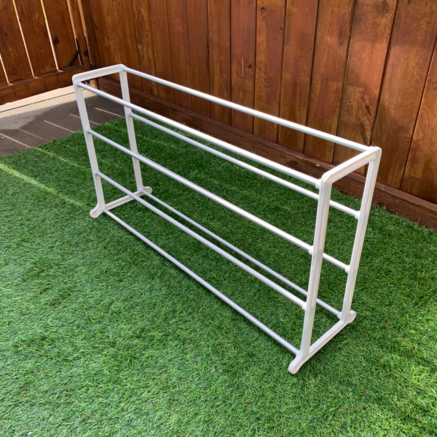 Shoe Rack Storage Rack White Organizer 4 Tier Shelves - photo 2
