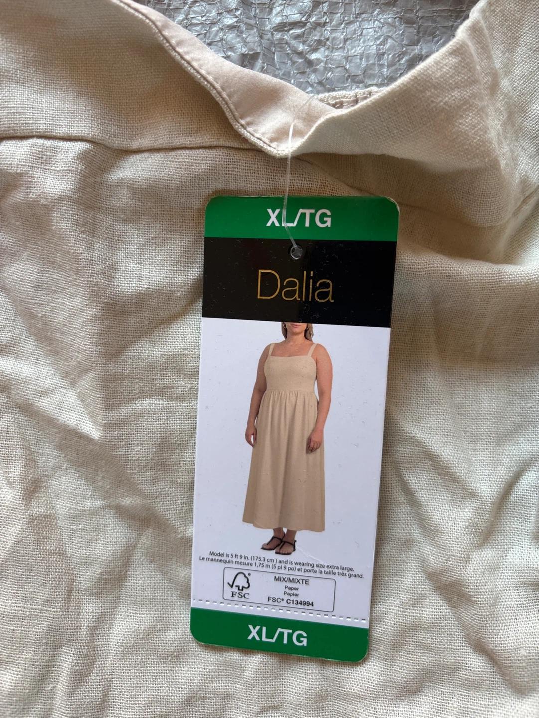 Dalia Women's Linen Blend Maxi Dress XL/TG - photo 3