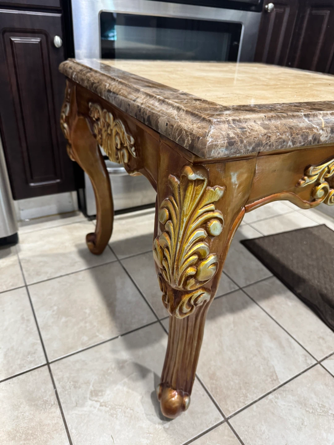 Marble Top Accent Table - photo 2