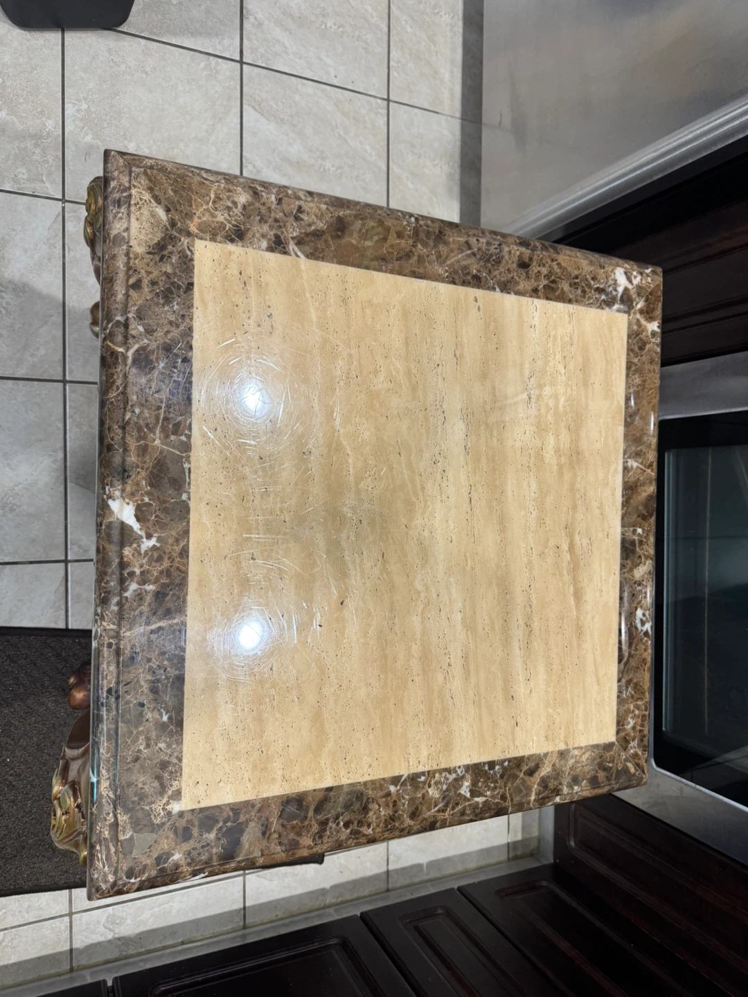Marble Top Accent Table - photo 3