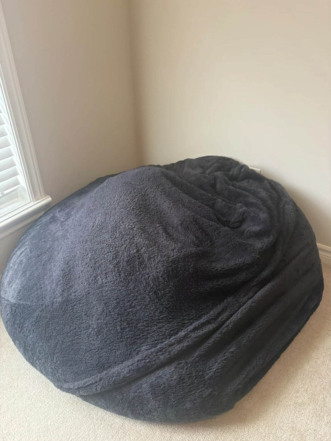 Large Black Bean Bag Chair