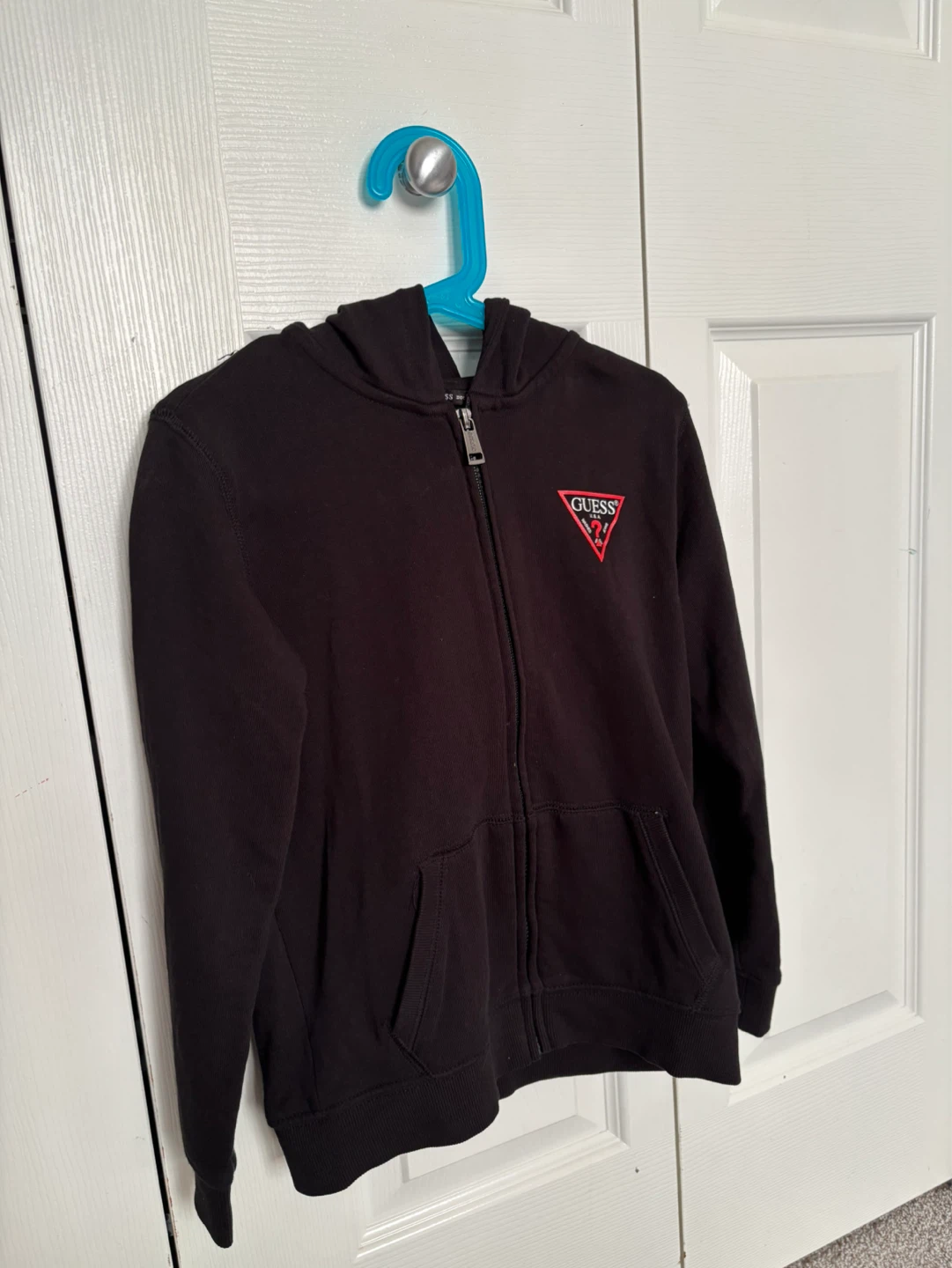 Guess Black Zip-Up Hoodie