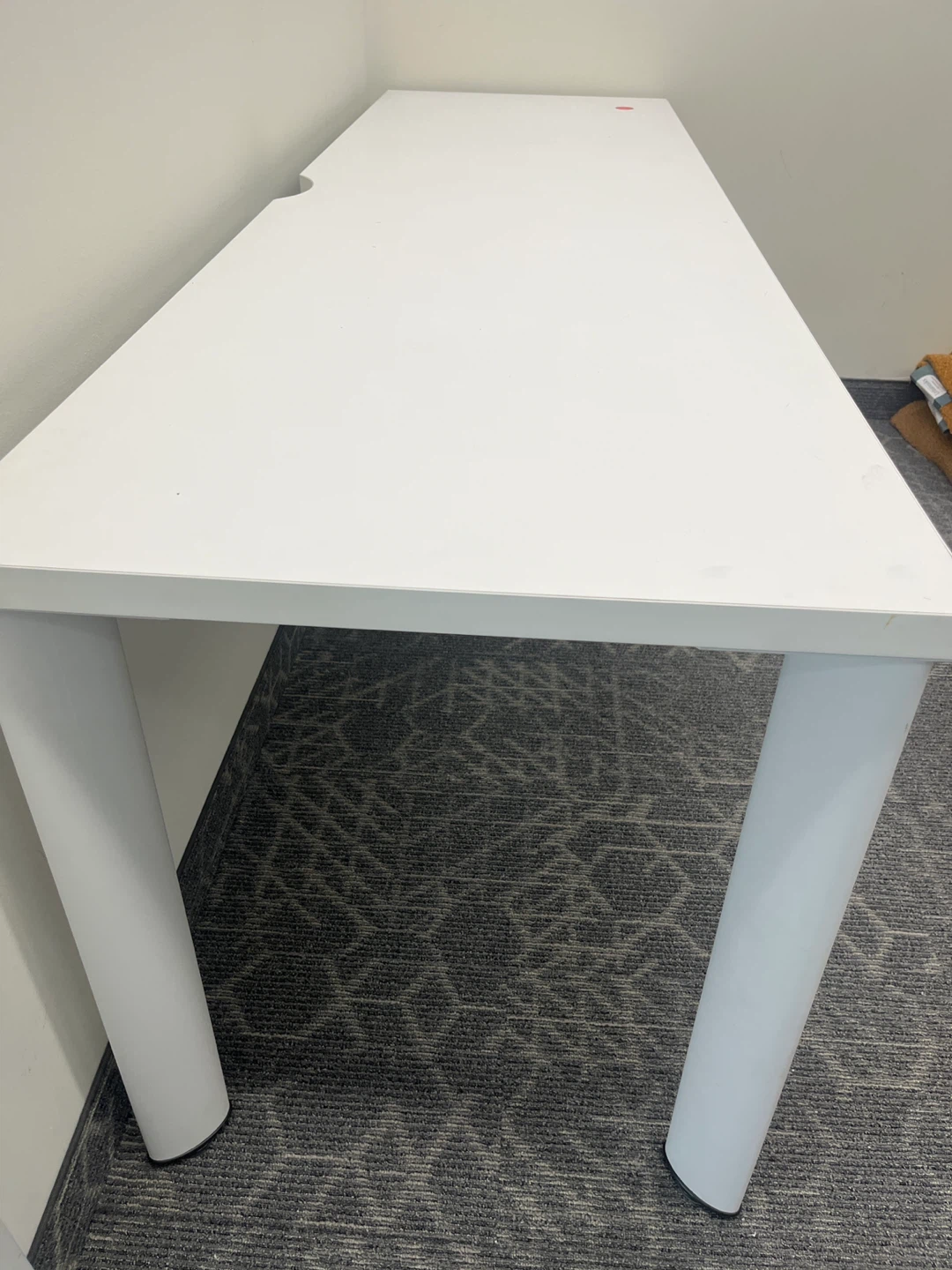 White Office Desk with Drawers