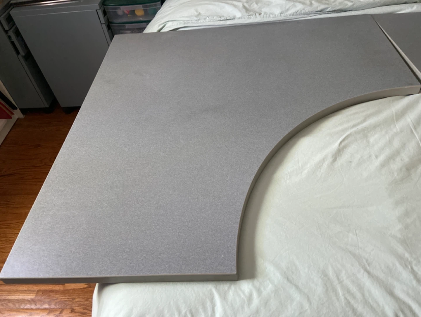 Grey Custom Desk Sections