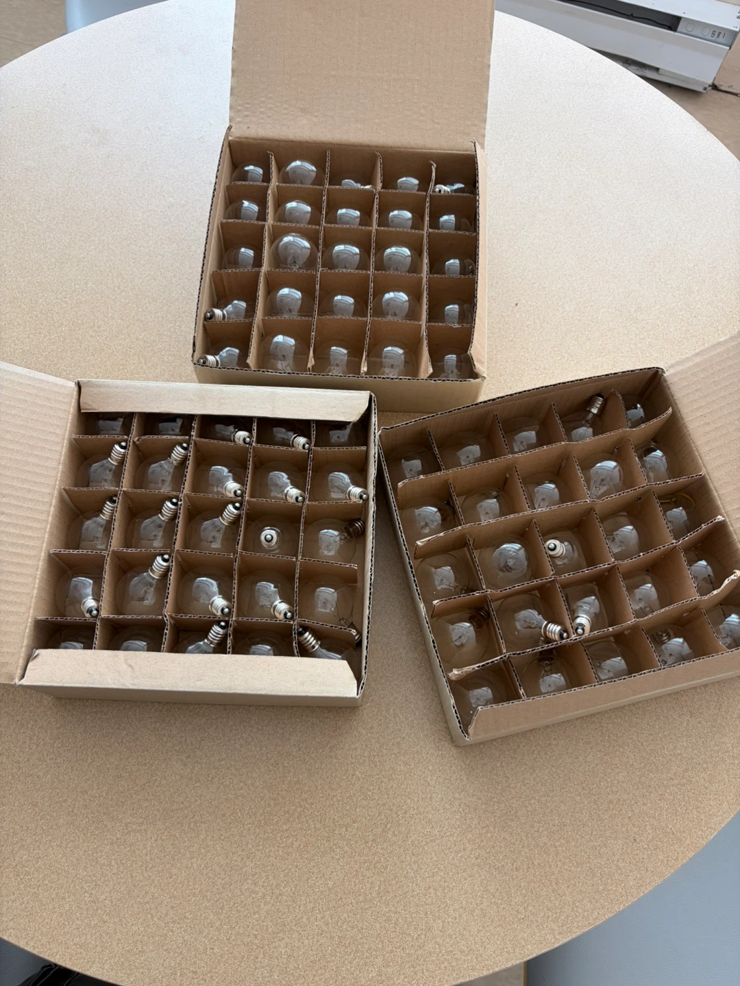 Box of 50 Small Incandescent Light Bulbs