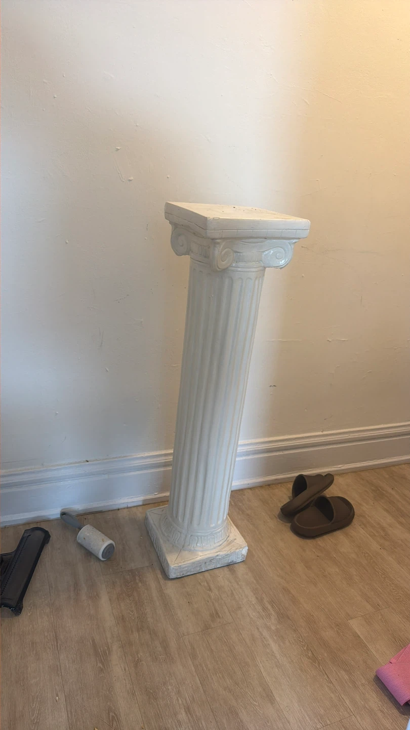 White column 39 inches tall