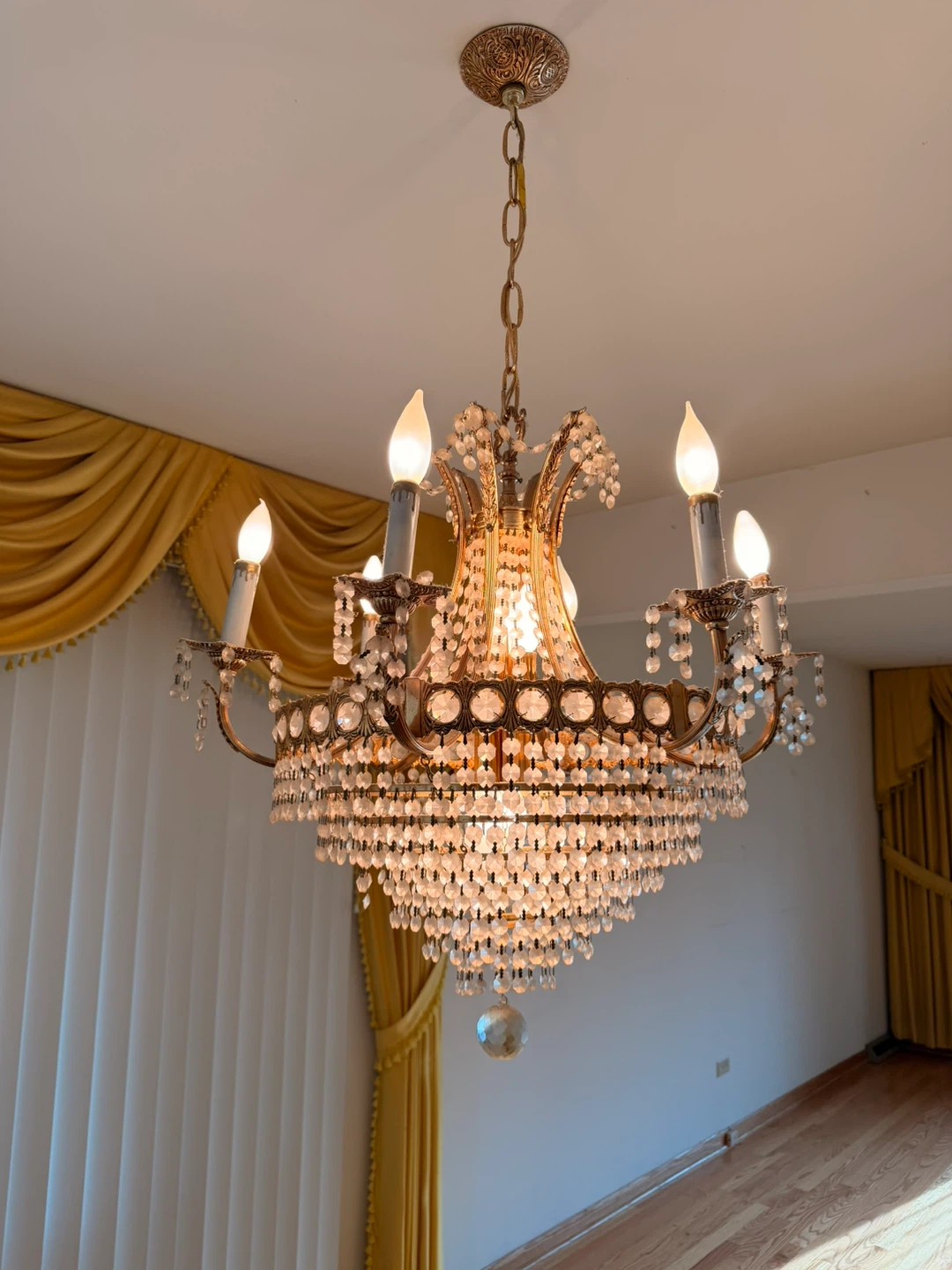 Vintage Crystal Chandelier