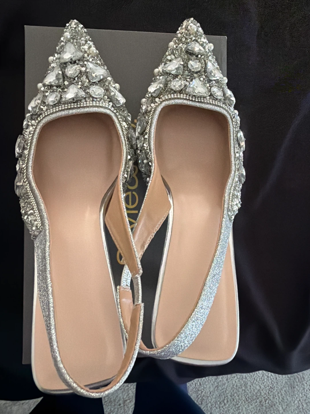 Embellished Slingback Heels
