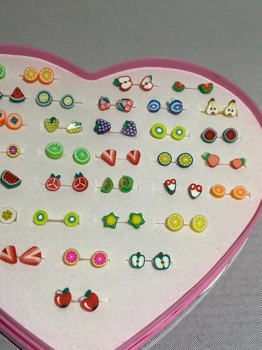 Assorted Fruit & Food Themed Stud Earrings Set - photo 5