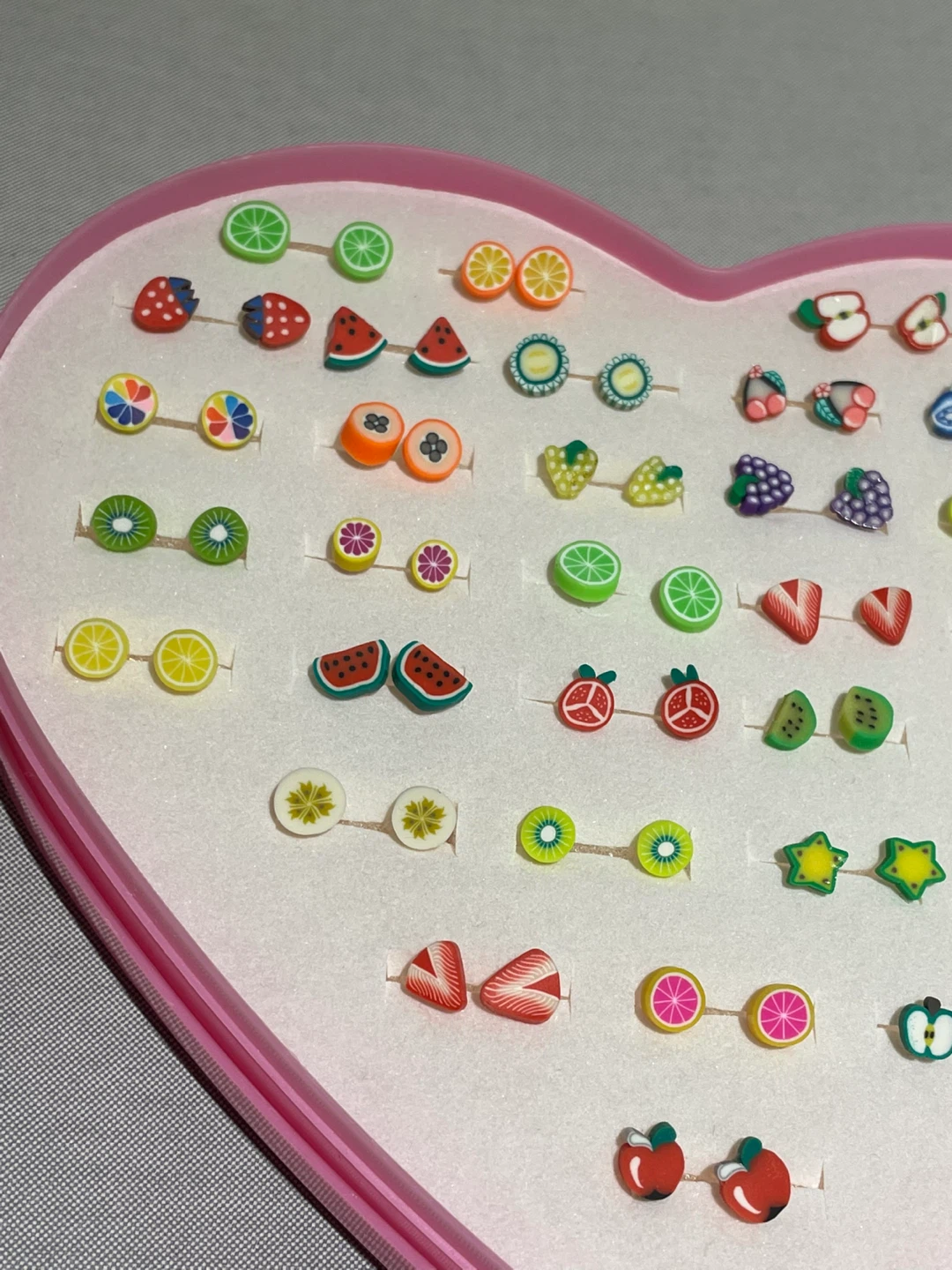 Assorted Fruit & Food Themed Stud Earrings Set - photo 4