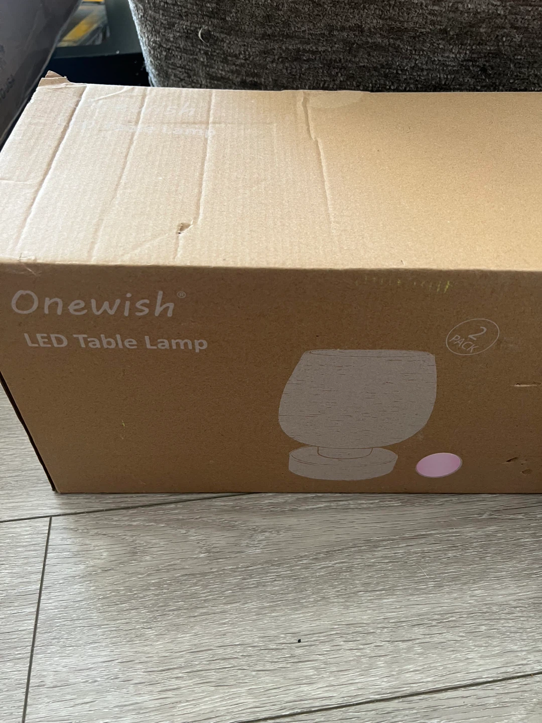 Set of 2 Touch Dimmable Table Lamp - Pink