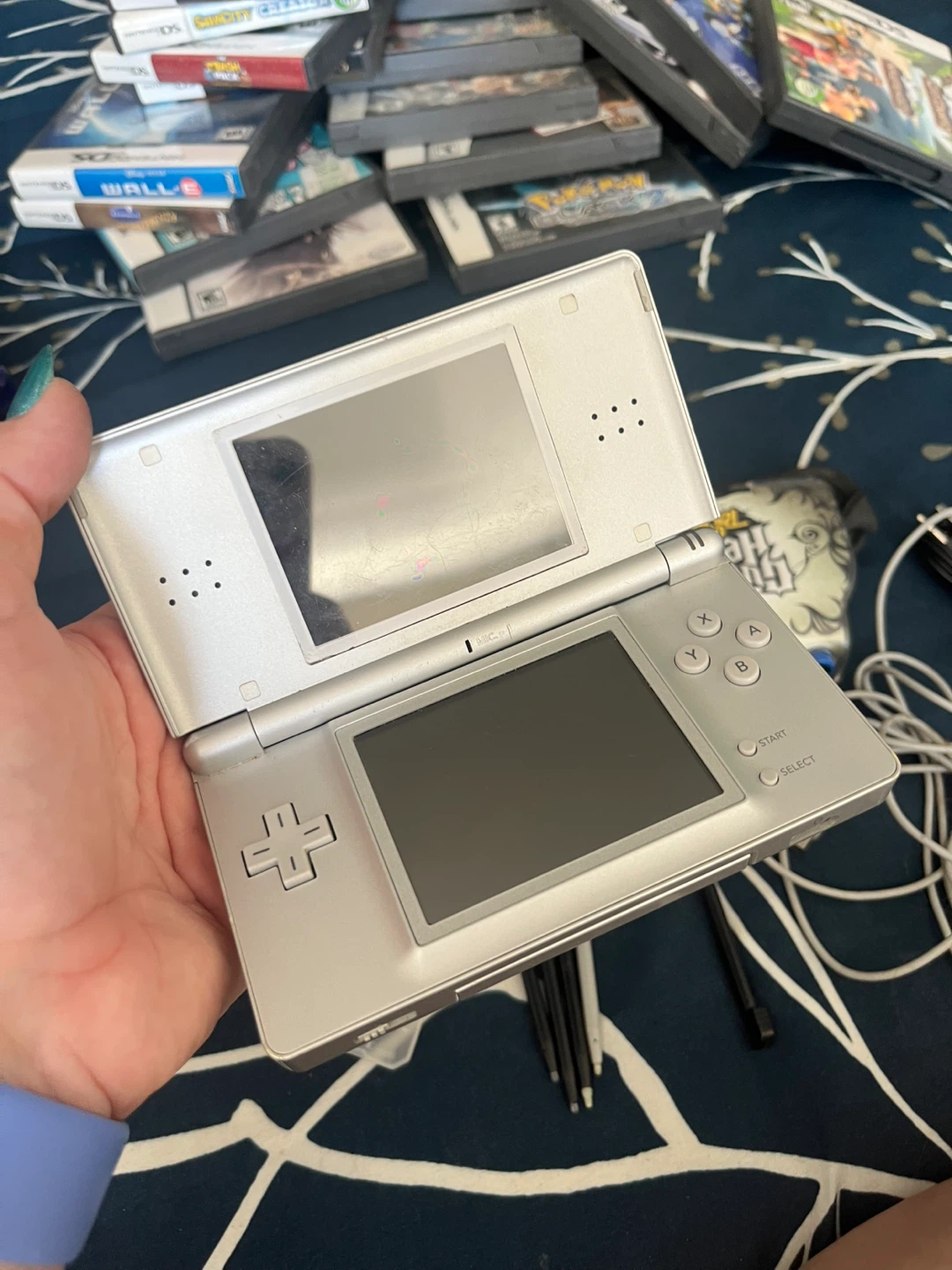 Nintendo DS Silver with Games and Accessories - photo 2