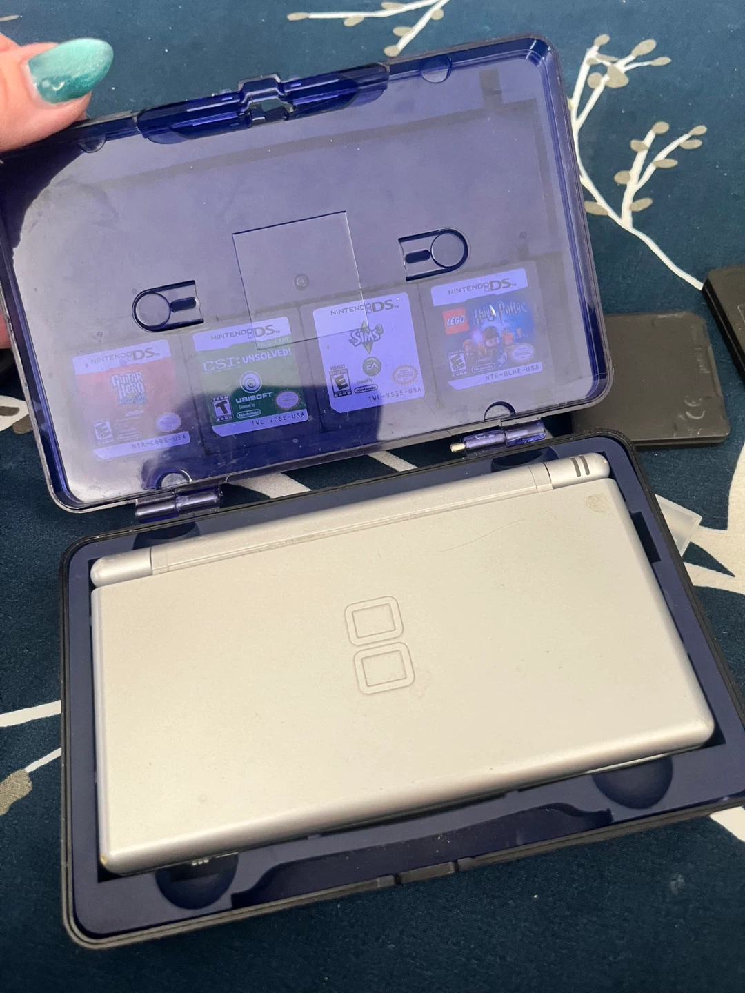 Nintendo DS Silver with Games and Accessories - photo 3