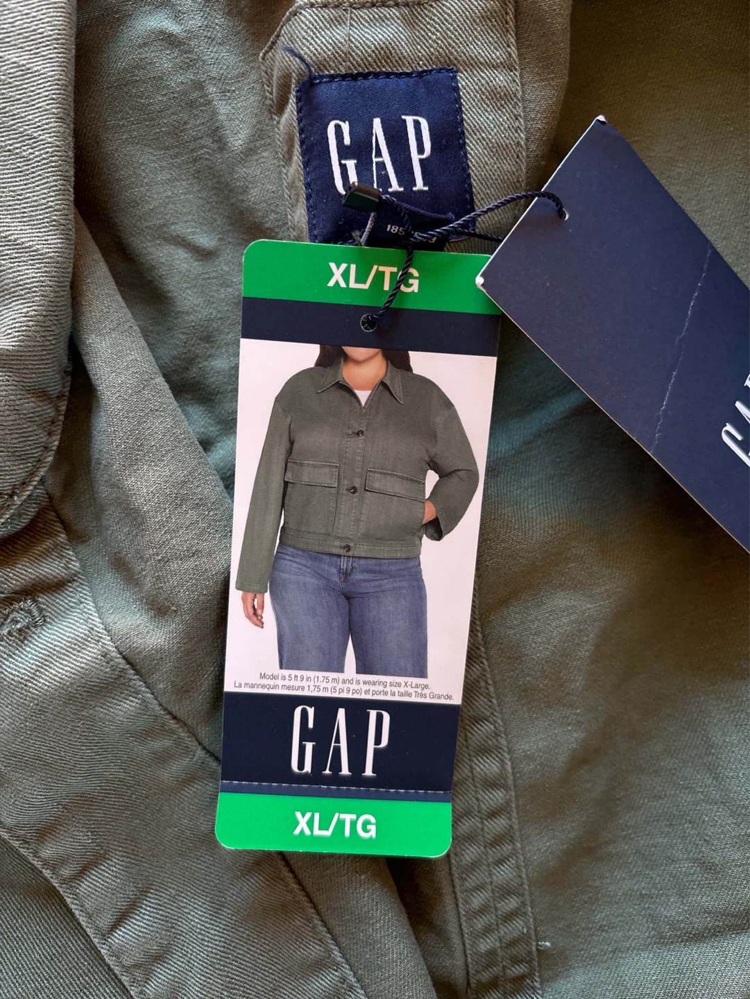 Ladies GAP green jeans Jacket XL/TG - photo 2