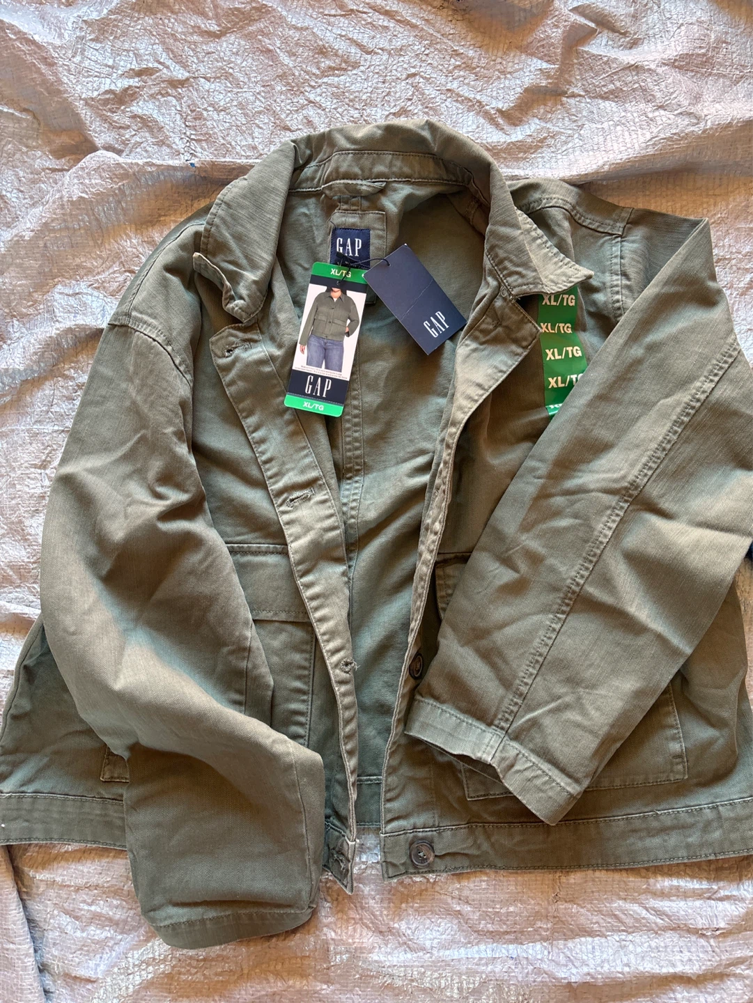 Ladies GAP green jeans Jacket XL/TG
