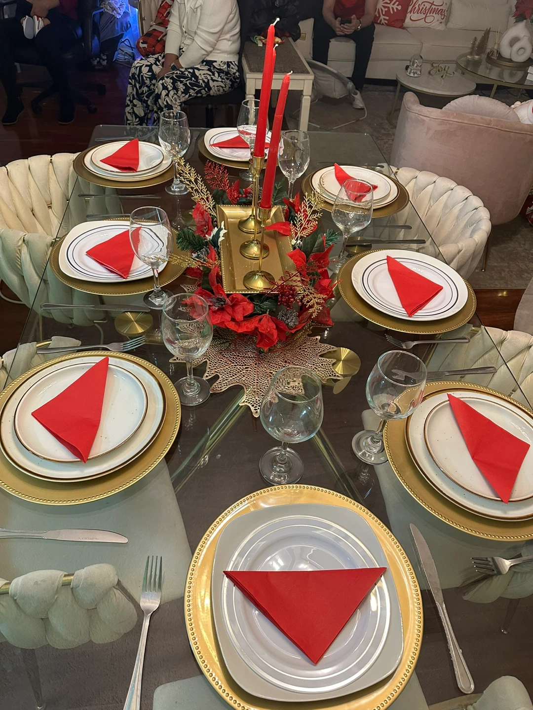 Glass Dining Table with 6 Chairs - photo 2