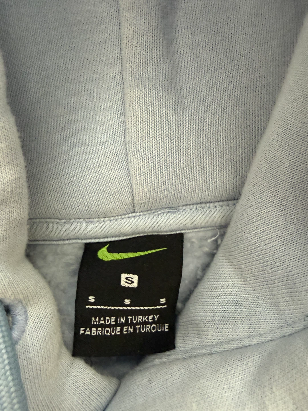 Nike Hoodie Baby Blue Size S - photo 3