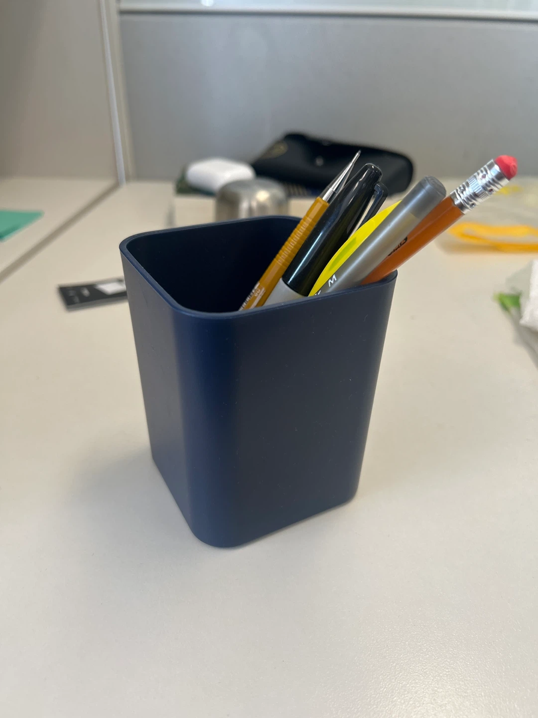Dark Blue Desk Organizer pencil holder