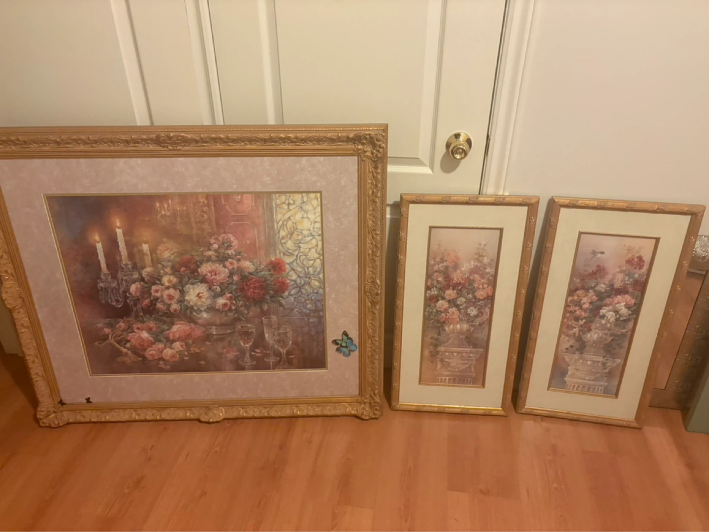Framed Floral Artwork Set