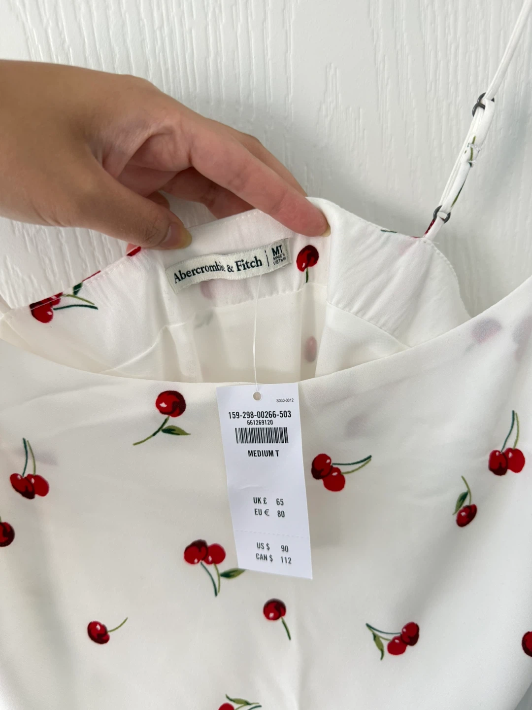 Abercrombie Cherry Print Slip Dress - photo 3
