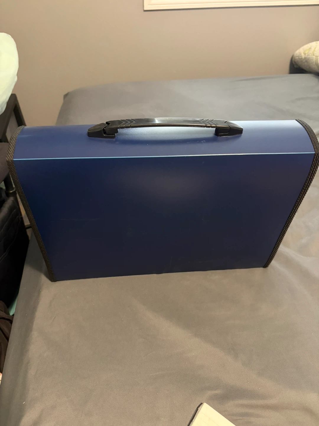 Blue Accordion Document Folder with Handle - photo 4