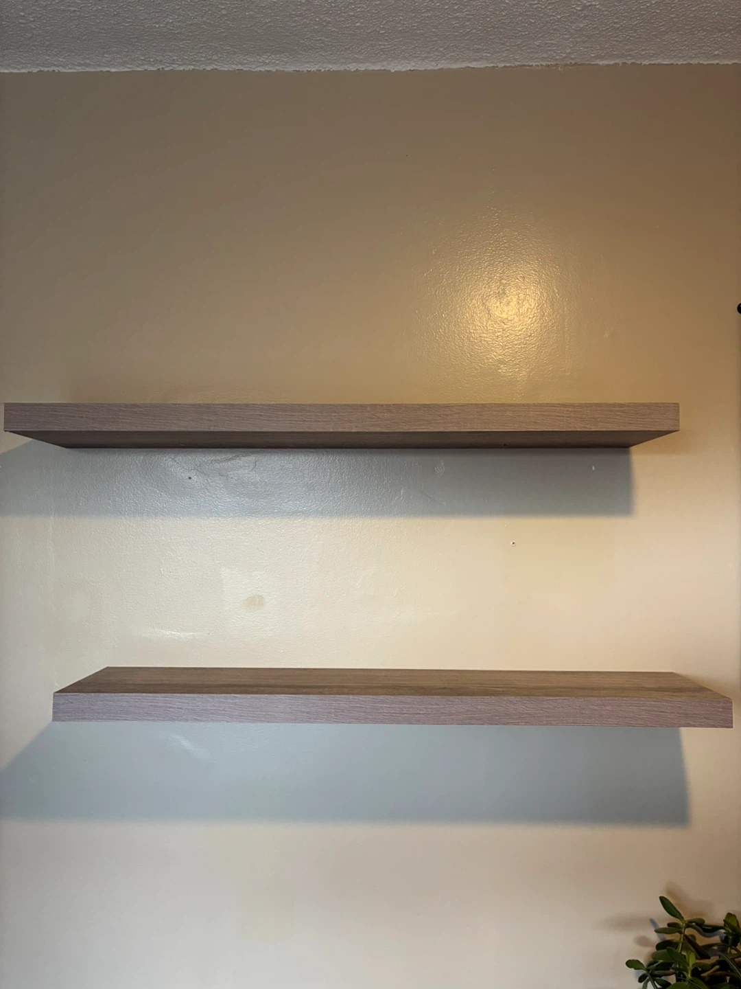 Two Floating Wall Shelves - Light Brown - photo 2