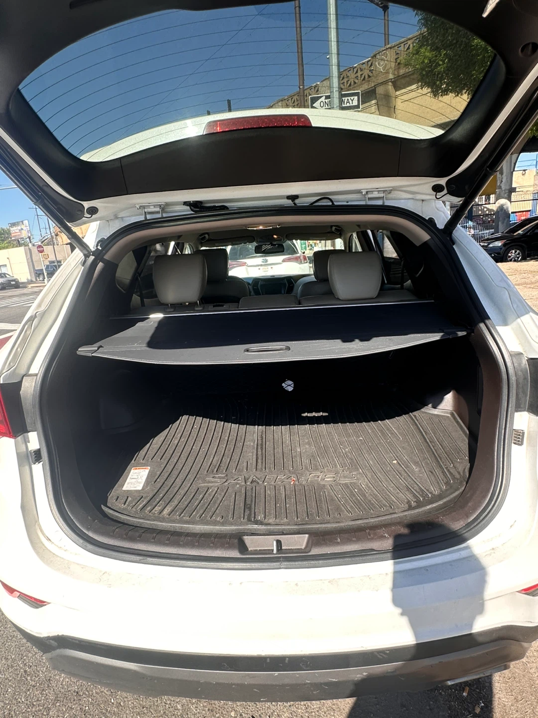 White Hyundai Santa Fe SUV - photo 3
