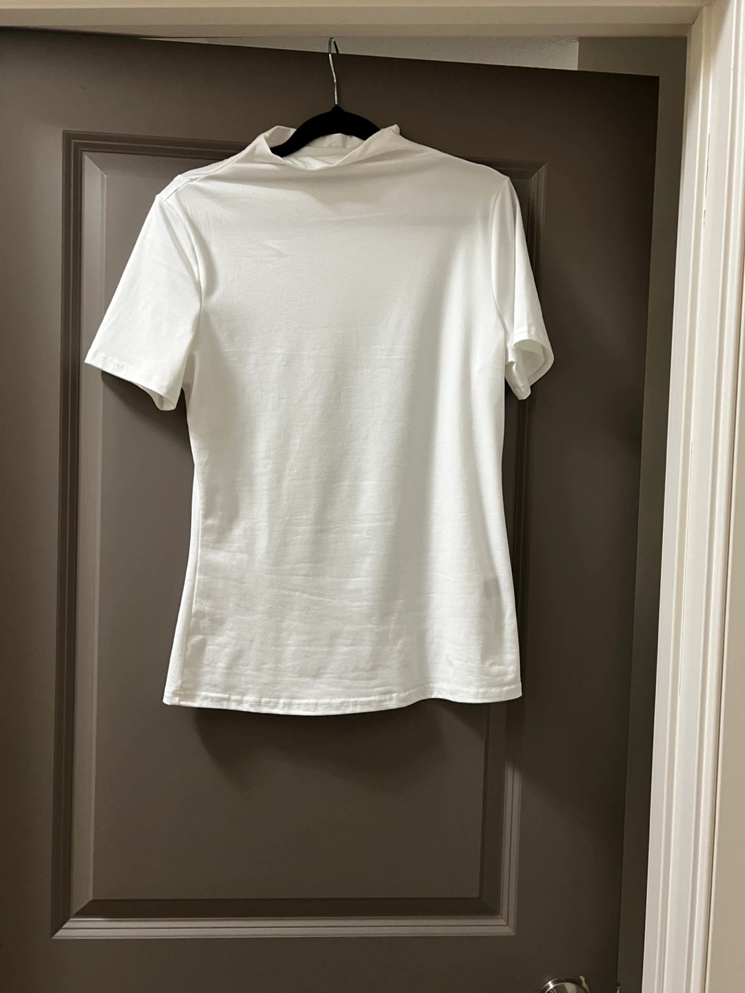 Brown & White  Mock Neck T-Shirt - photo 2