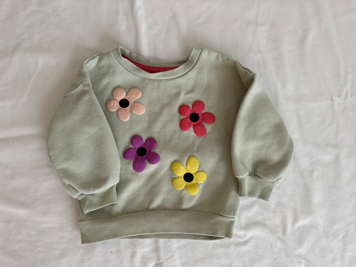 Baby Girls Flower Sweatshirt 12-18 Months