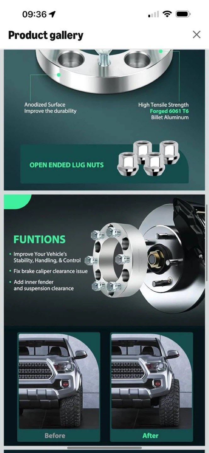 SCITOO 5x5 to 5x4.5 Wheel Adapters – 1” (25mm) ⚙️🔥 - photo 4