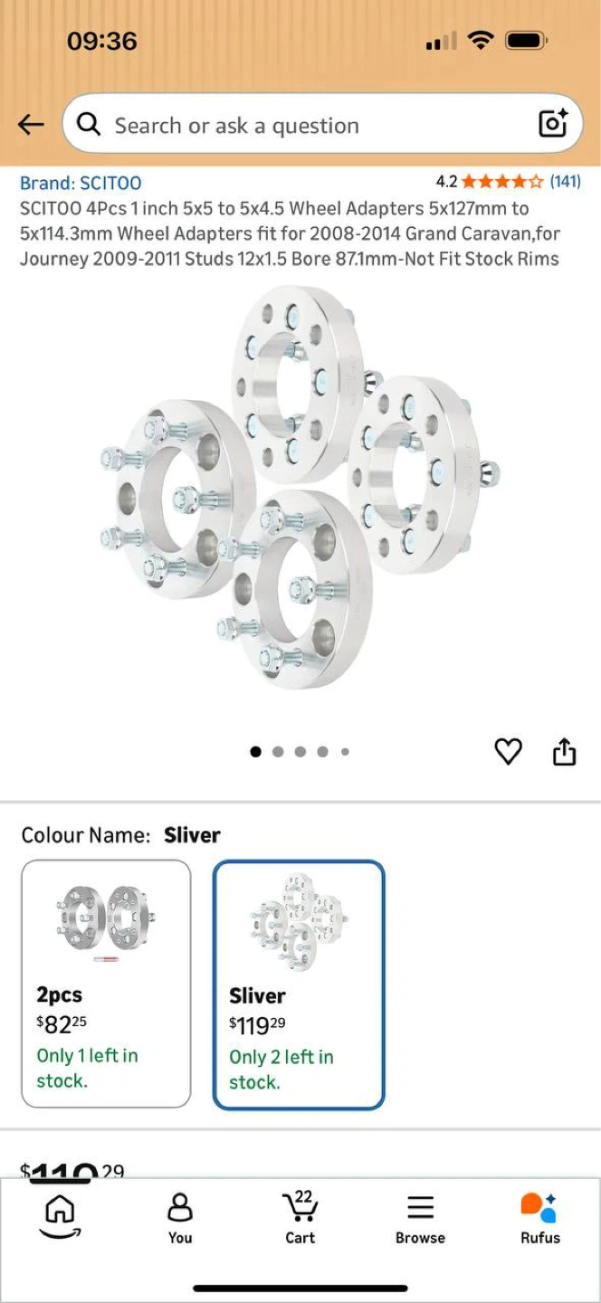 SCITOO 5x5 to 5x4.5 Wheel Adapters – 1” (25mm) ⚙️🔥