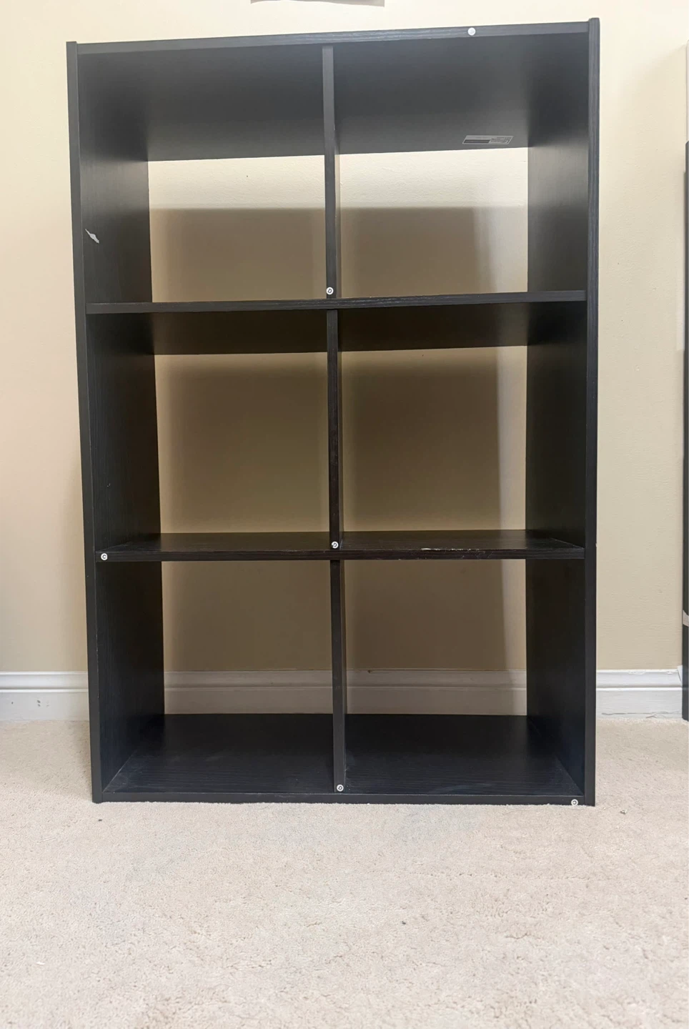 Black 6-Cube Storage Shelf - photo 3
