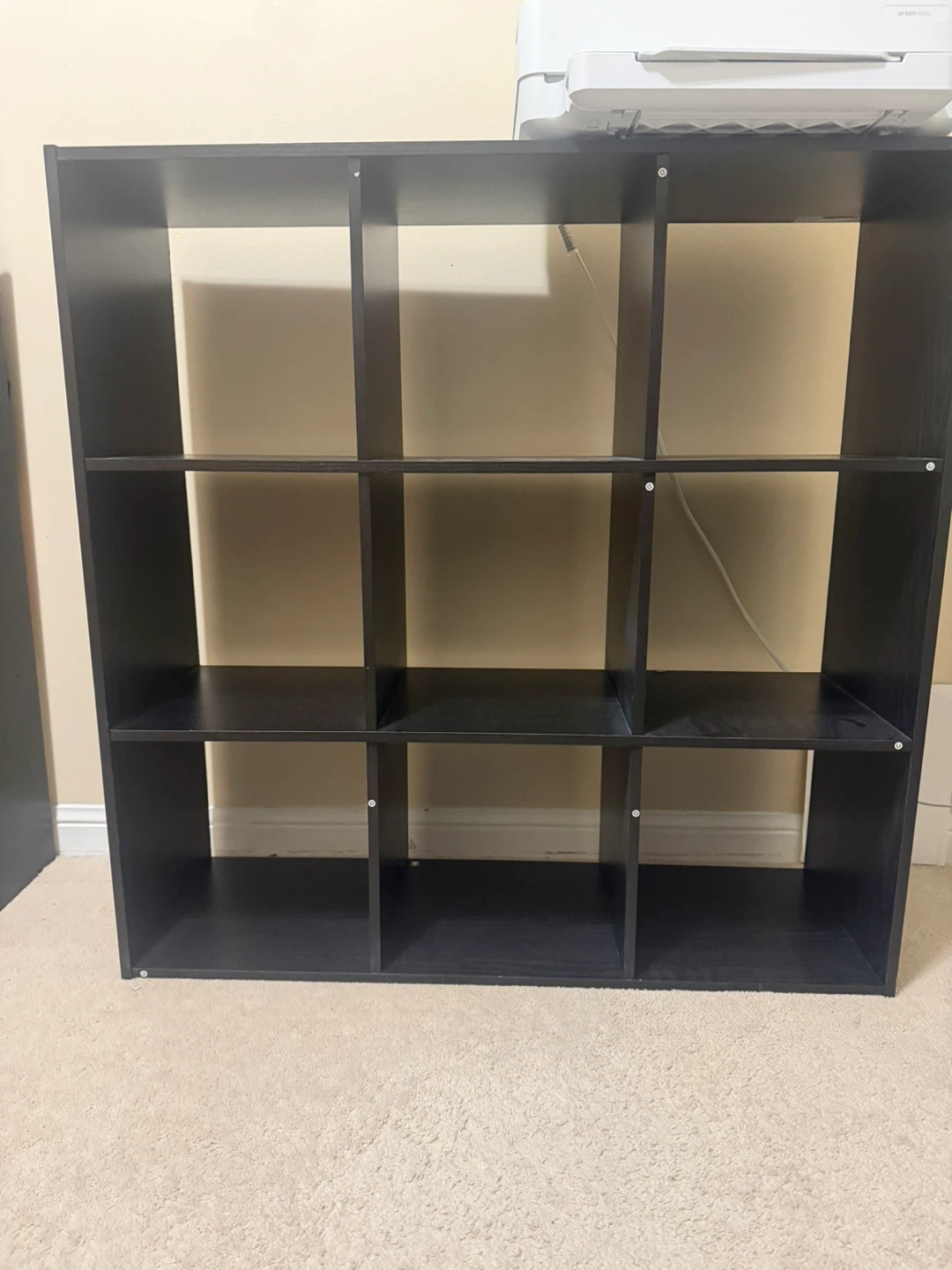 Black 9-Cube Storage Shelf Unit - photo 3