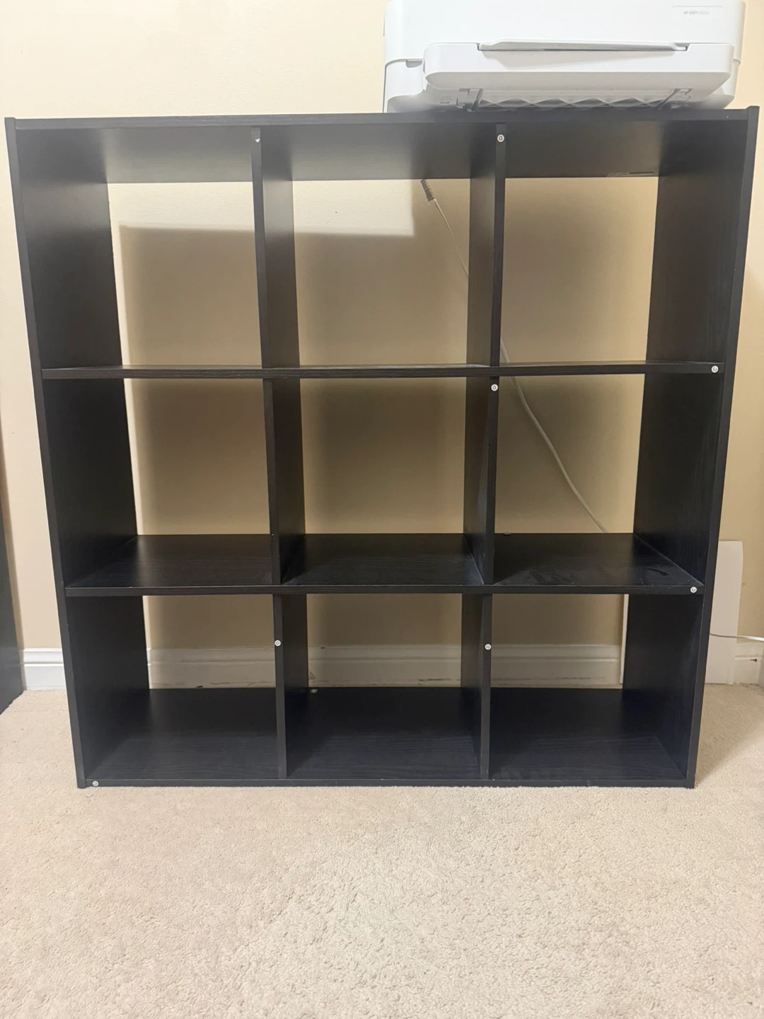 Black 9-Cube Storage Shelf Unit - photo 2