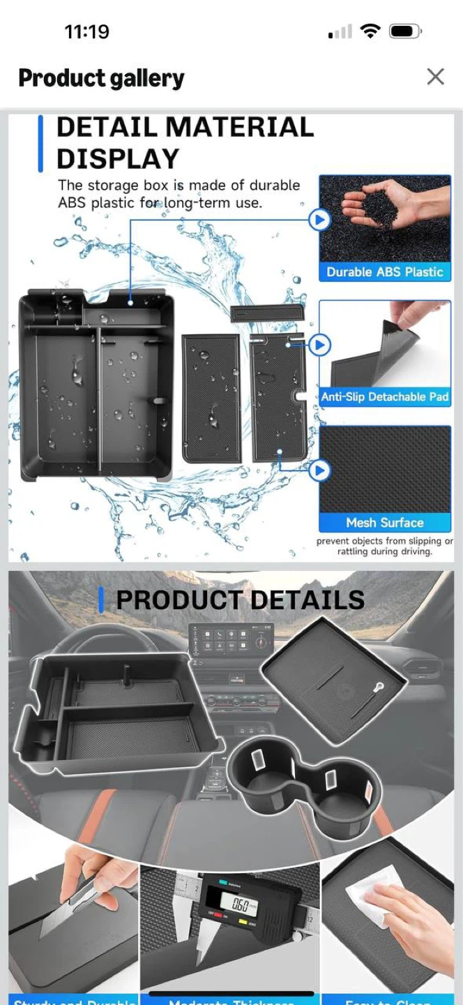 SXCY Center Console Organizer Set for Honda Passport 2026+ 🔥 - photo 2