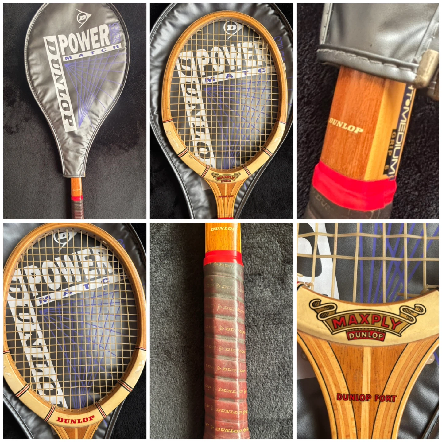 (Dunlop) Wooden Tennis Racquet - *Maxply*