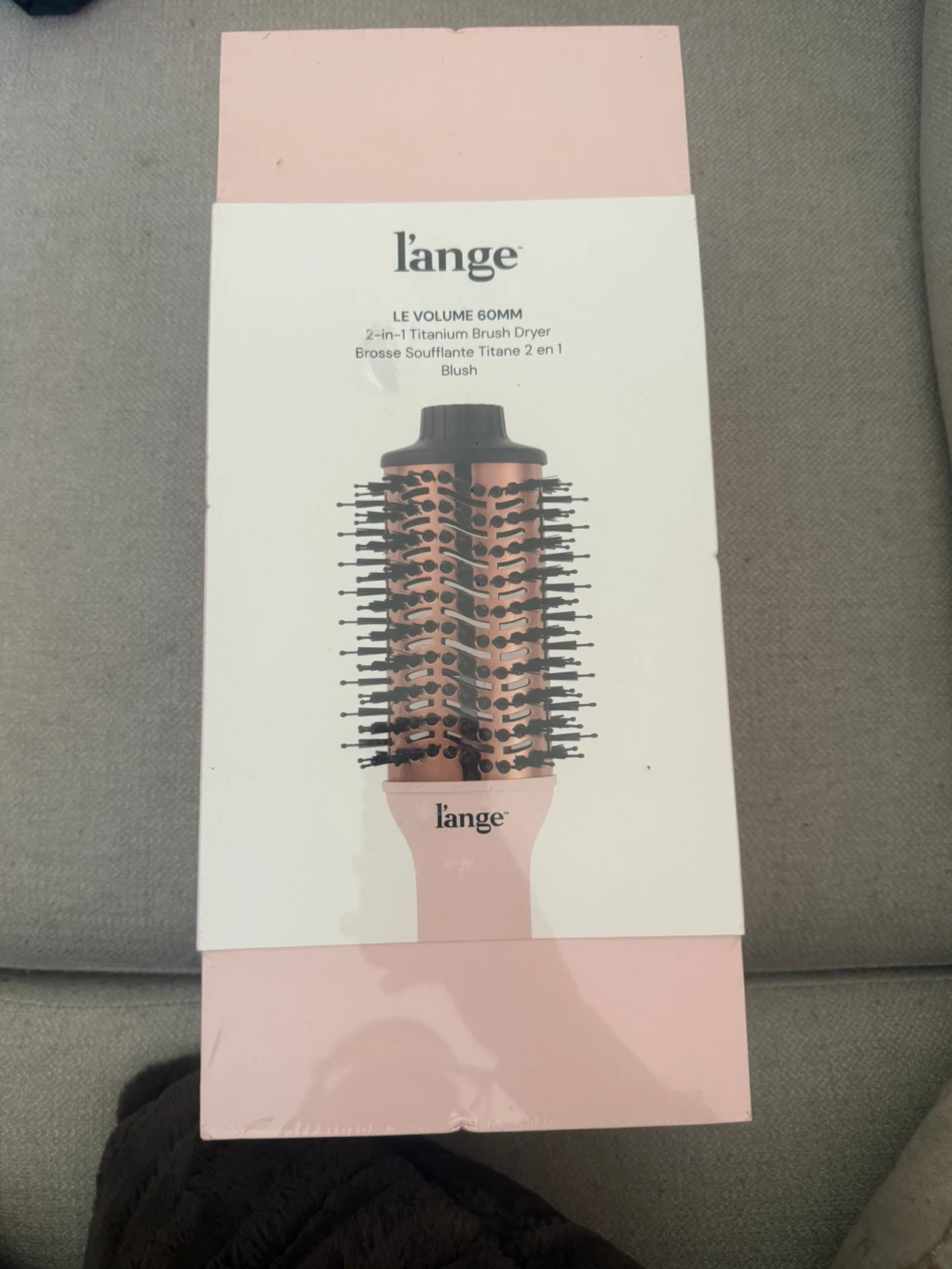 L'ange Le Volume 60mm 2-in-1 Titanium Brush Dryer, Blush