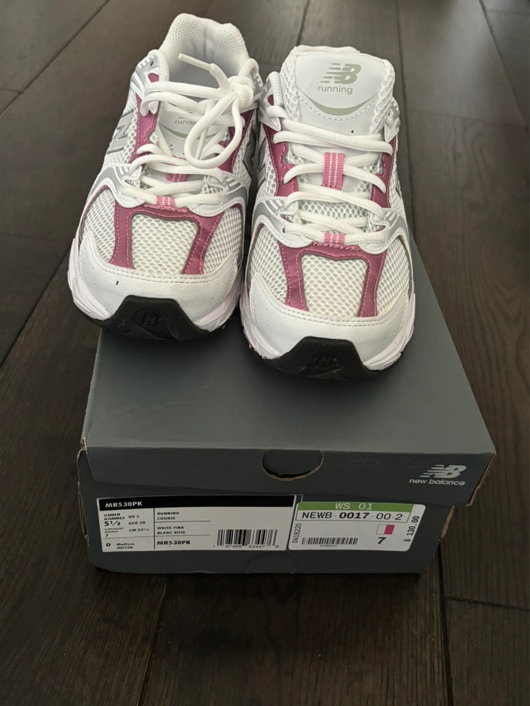 New Balance 530 Running Shoes White Pink Women's Size 7 - photo 4
