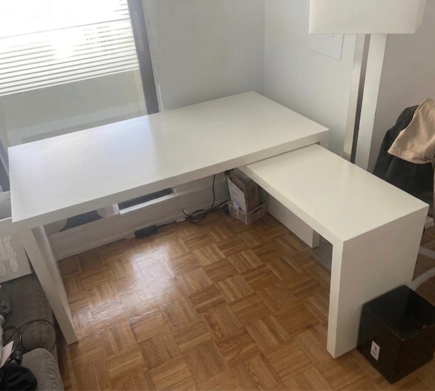 White L-Shaped Desk