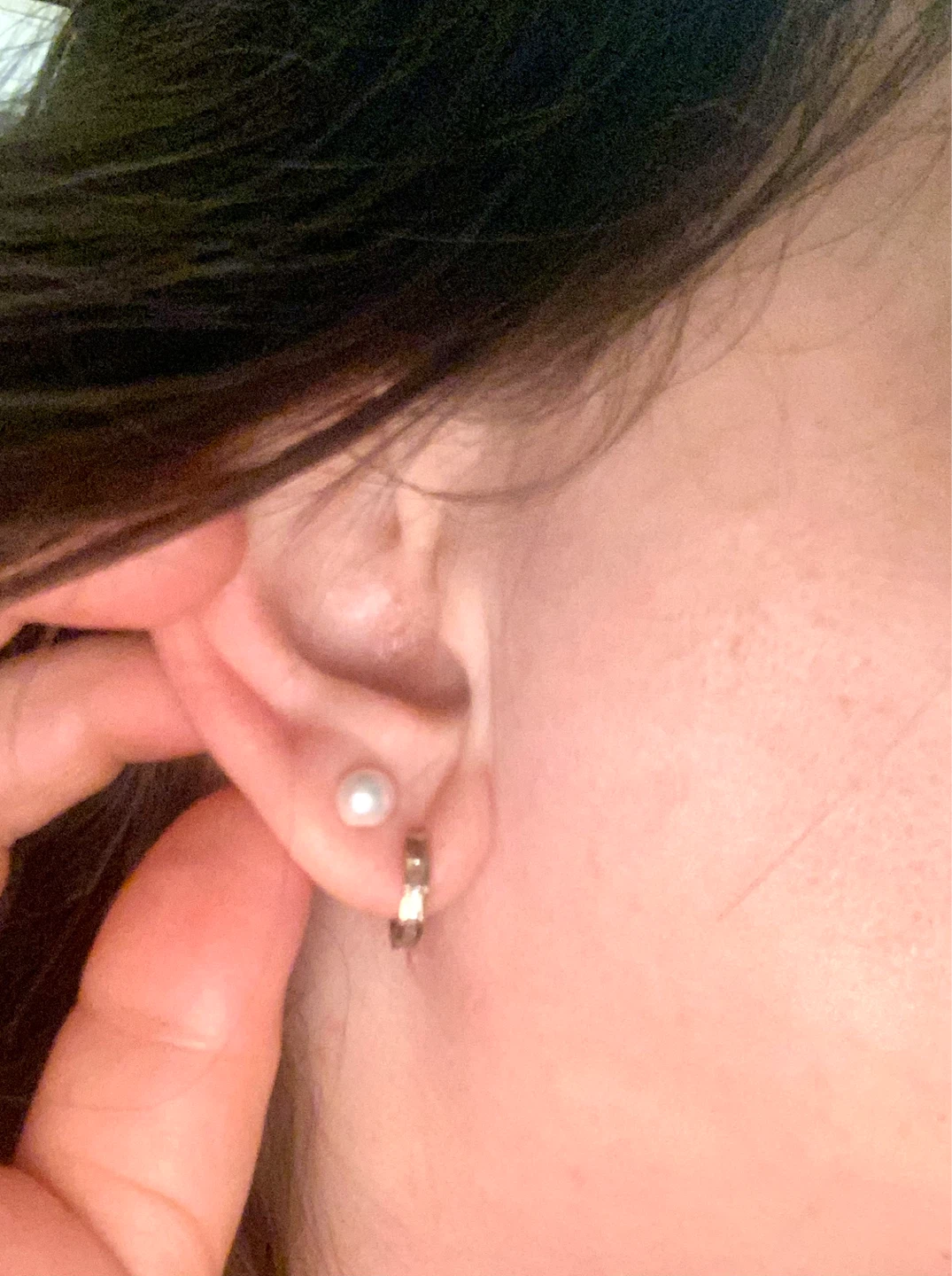 Classic White Pearl Stud Earrings in a 925 sterling silver - photo 2