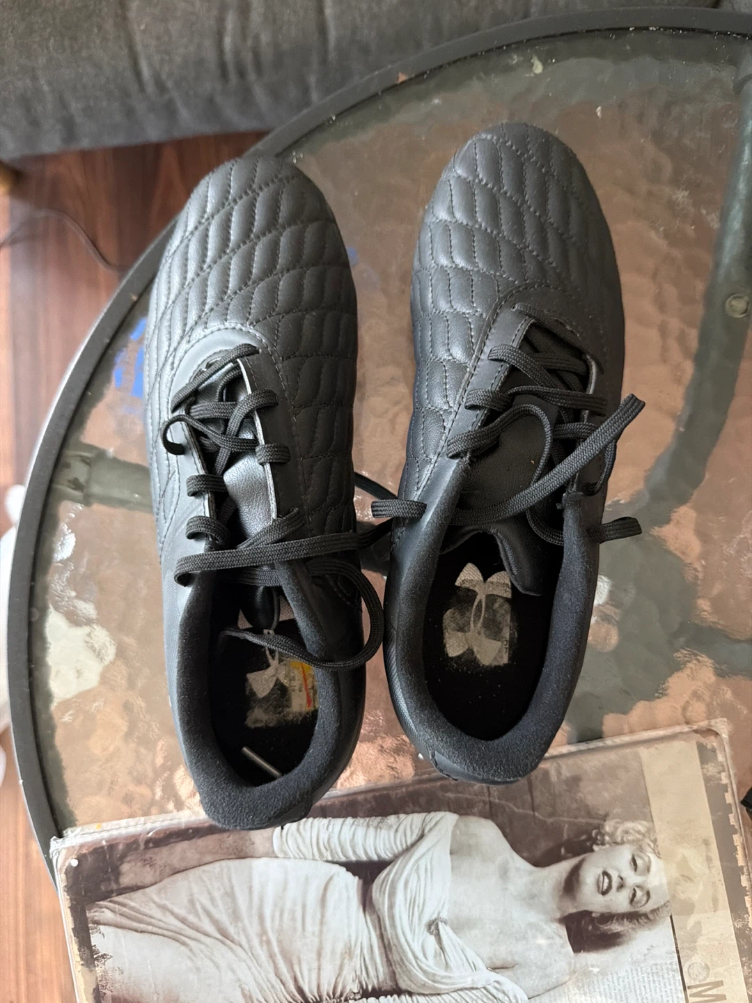 Under Armour Black Football Cleats Men's Size 8.5