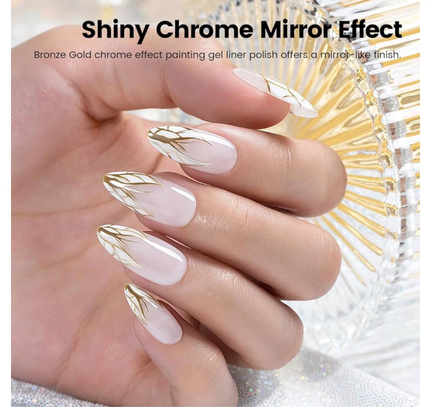 Mobray Sparkling Gold Nail Art Gel - 12 - photo 4