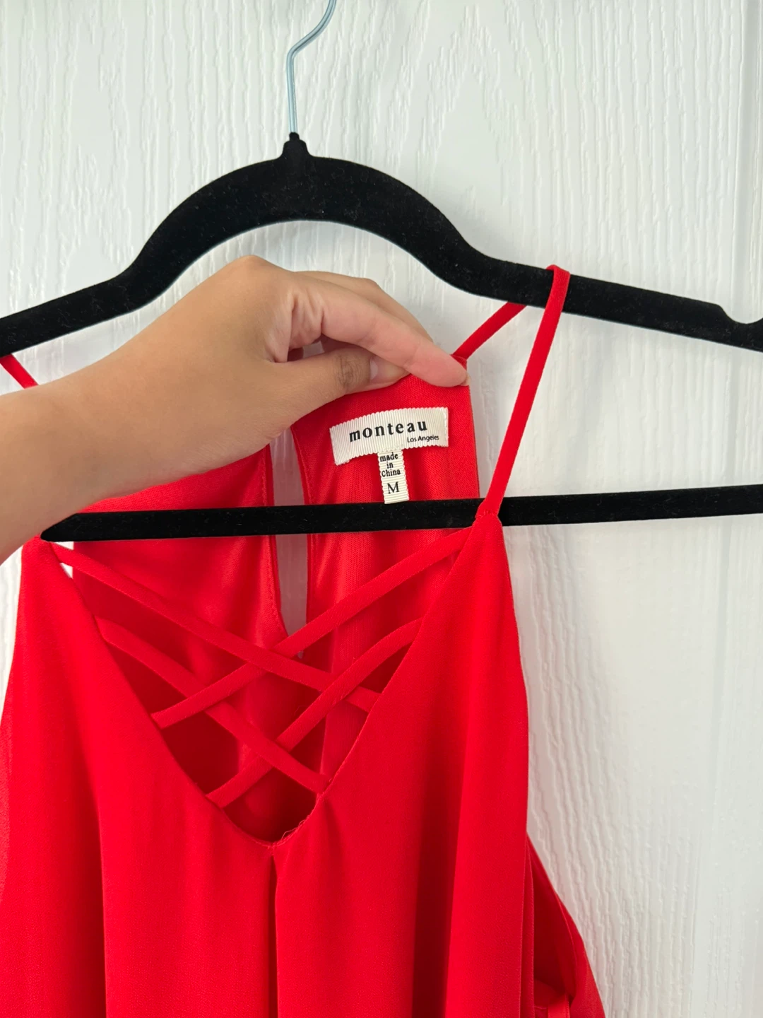 Red Strappy Mini Dress - photo 4