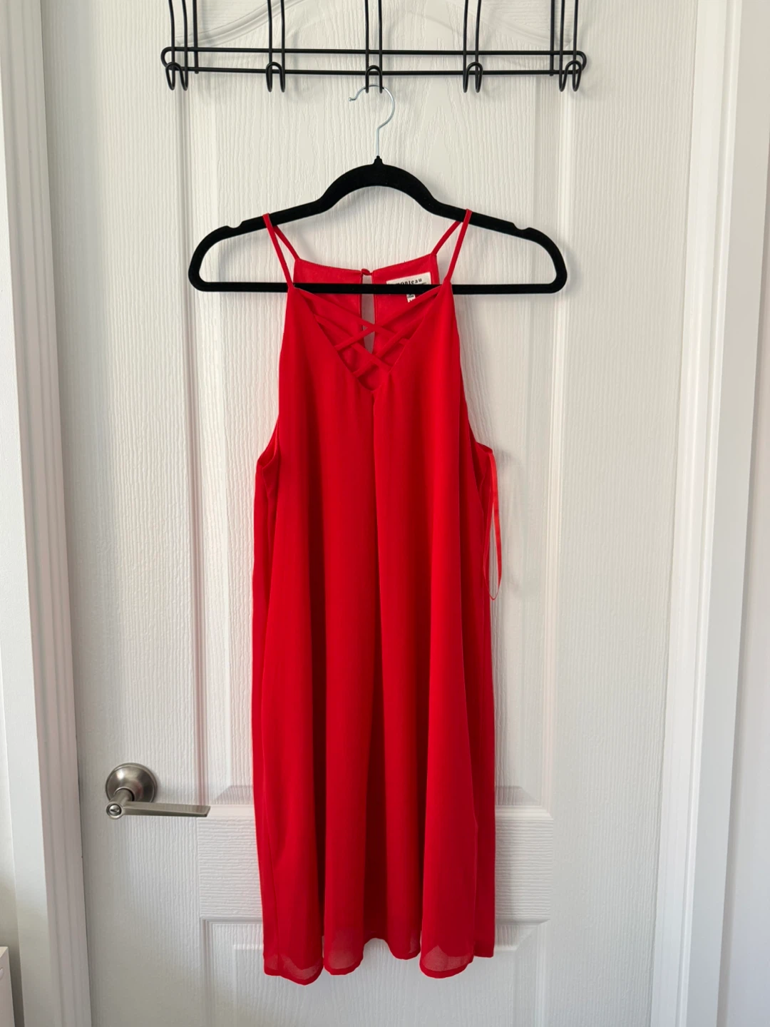 Red Strappy Mini Dress